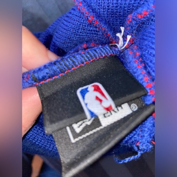 Red and Blue 76ers Beanie with Pom - Picture 5 of 5